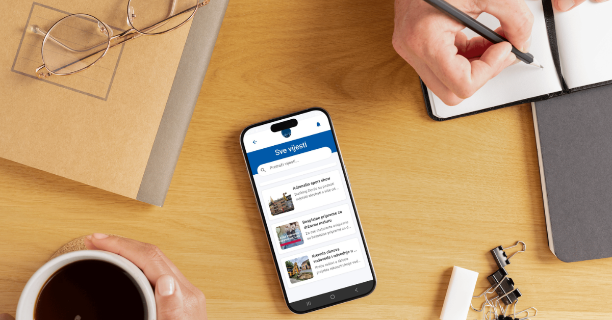 Libusoft Cicom - MOBILNA APLIKACIJA Automatska sinkronizacija vijesti sa službene web stranice